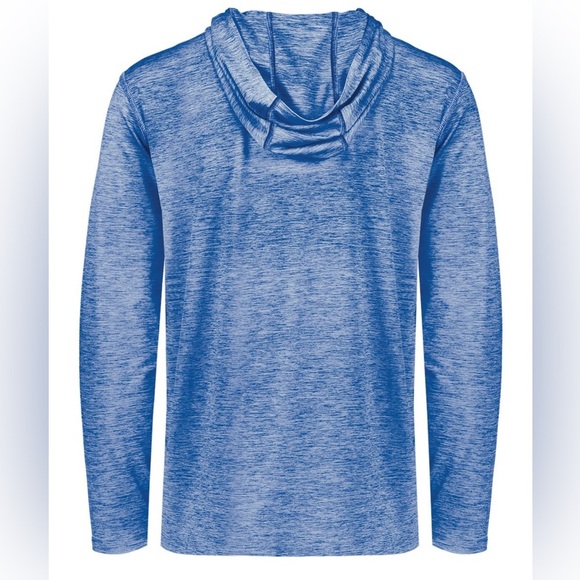 NWOT-Holloway-Royal Heather Long Sleeve Moisture Wicking Lightweight Hoodie - Picture 4 of 4